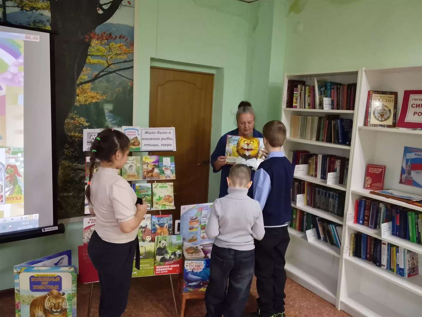 Жили-были в книжках рыбы, птицы....
